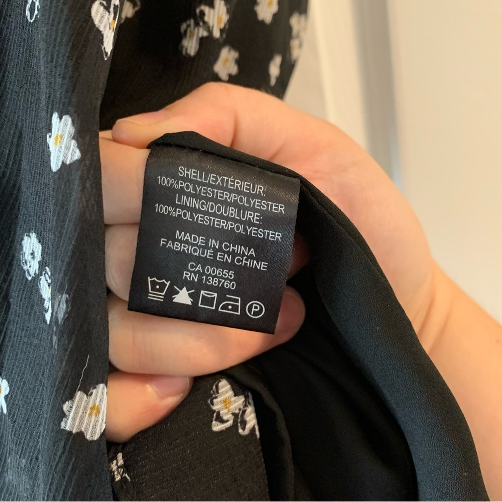 RW&CO Black Floral Fit & Flare Dress XL - Picture 7 of 10